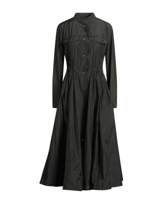 Herno Black Overcoat & Trench Coat Polyester