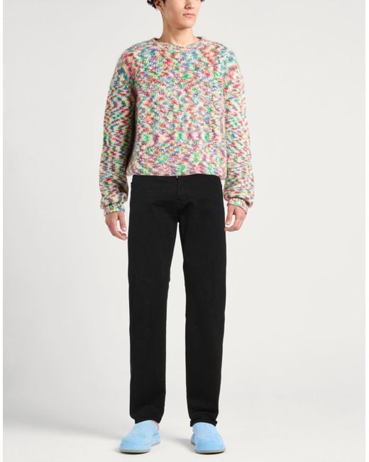 DSquared² Black Jeans Cotton, Elastane, Cow Leather for men