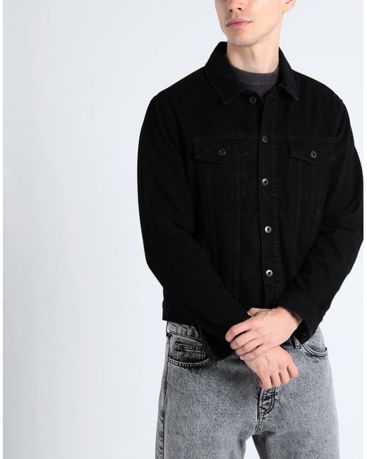 Topman Black Denim Outerwear for men