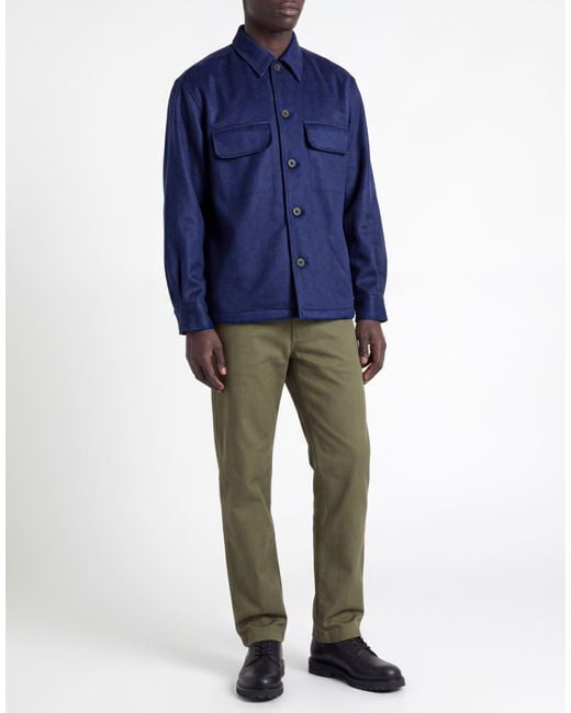 Kiton Blue Jacket Cashmere, Polyamide, Elastane for men
