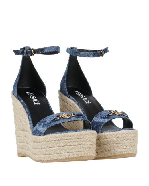 Versace Blue Espadrilles