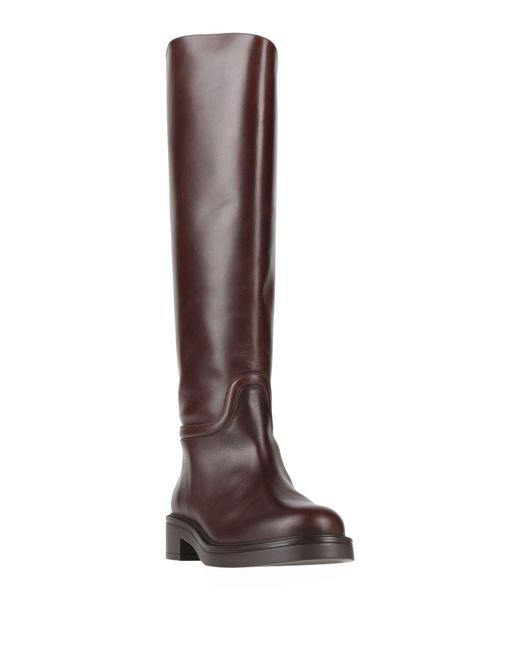 Stuart Weitzman Brown Boot Calfskin