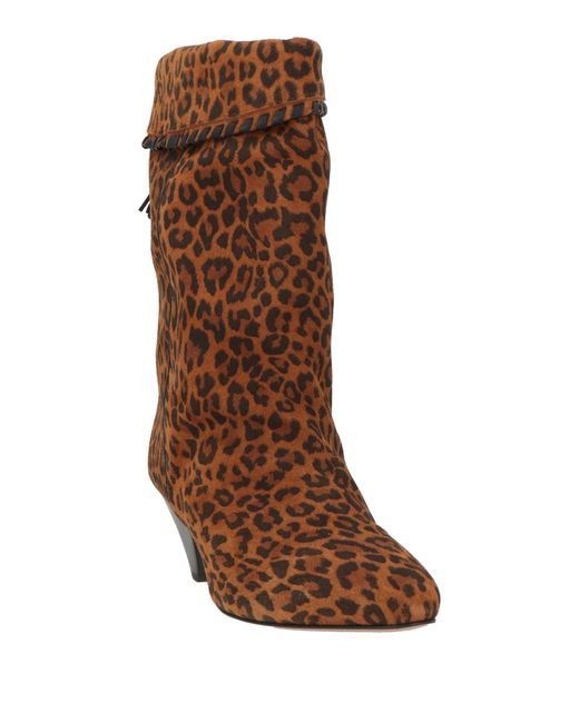 Isabel Marant Brown Ankle Boots Cow Leather
