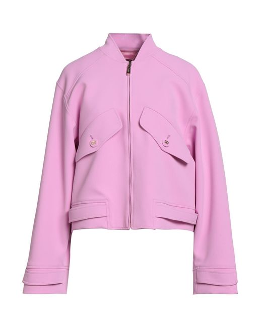 Blugirl Blumarine Pink Jacket Polyester, Elastane