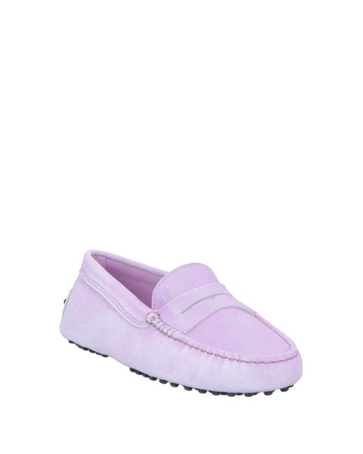 Tod's Purple Loafers