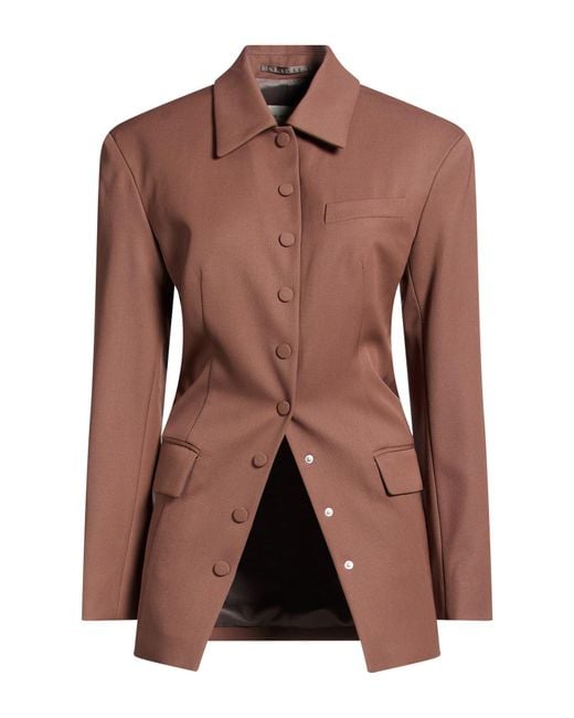 Dries Van Noten Brown Overcoat & Trench Coat Wool