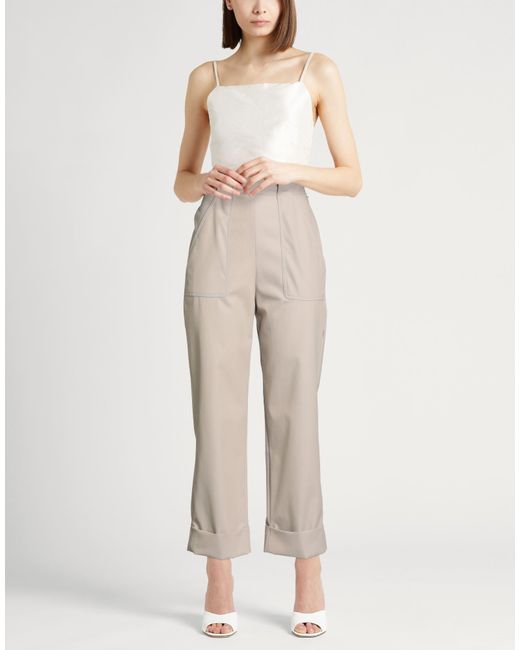Max Mara Natural Pants Cotton