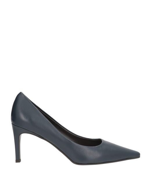 J.A.P. JOSE ANTONIO PEREIRA Blue Pumps Leather
