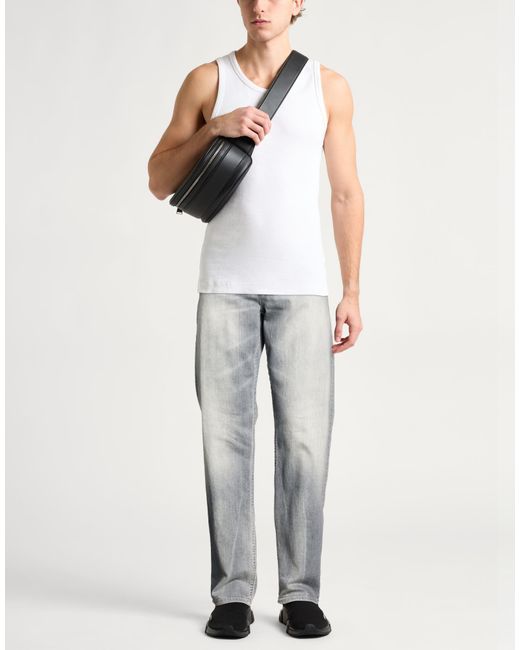 7 For All Mankind Gray Jeans Cotton, Elastane for men