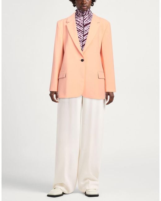 HUGO Natural Apricot Blazer Polyester, Viscose, Elastane