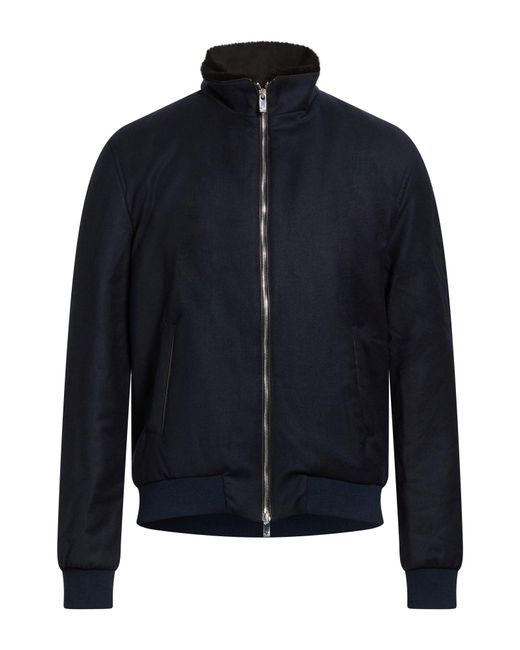 Tombolini Blue Jacket Wool, Elastane for men
