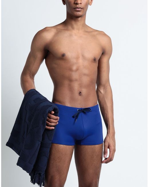DIESEL Blue Bmbx-brad Swimming Trunks for men