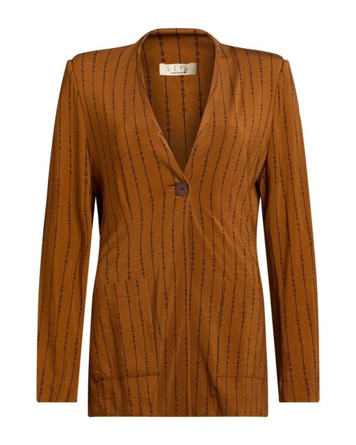 Siyu Brown Blazer