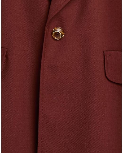 Séfr Red Brick Blazer Polyester, Wool for men
