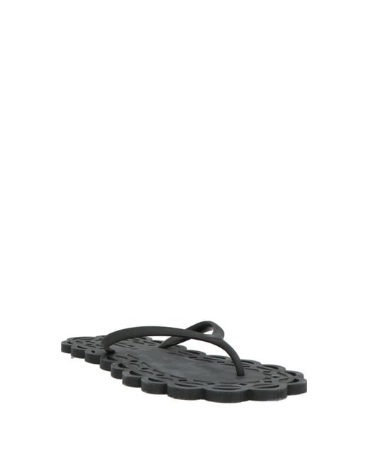 Carlotha Ray White Thong Sandal Rubber