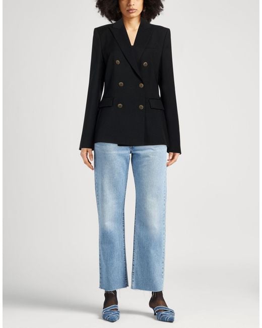 Dondup Black Blazer Virgin Wool