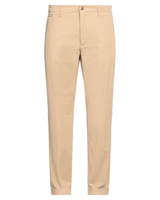 Incotex Natural Pants Cotton, Elastane for men