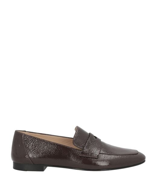 Le Monde Beryl Gray Dark Loafers Leather