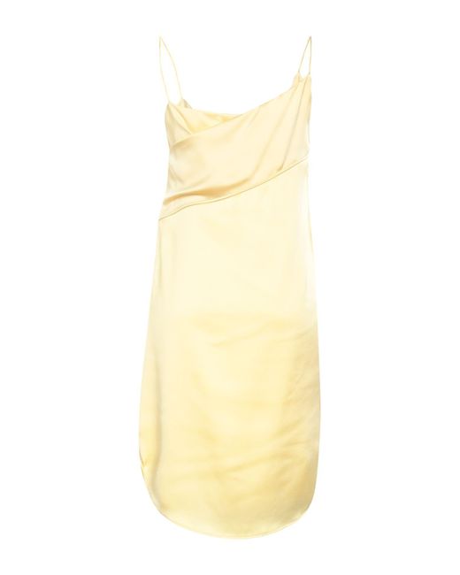 Cedric Charlier Yellow Mini Dress