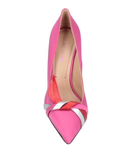 Luciano Padovan Pink Fuchsia Pumps Textile Fibers