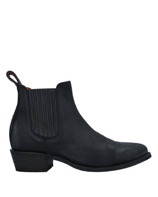 Mexicana Black Ankle Boots Soft Leather