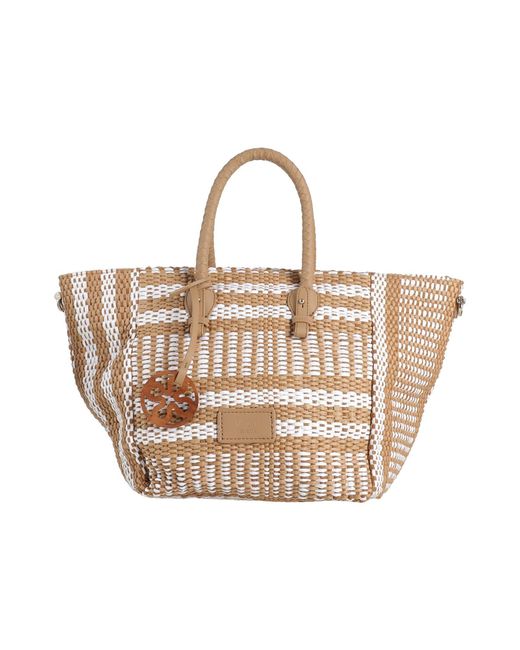 V73 Natural Camel Handbag Paper Yarn