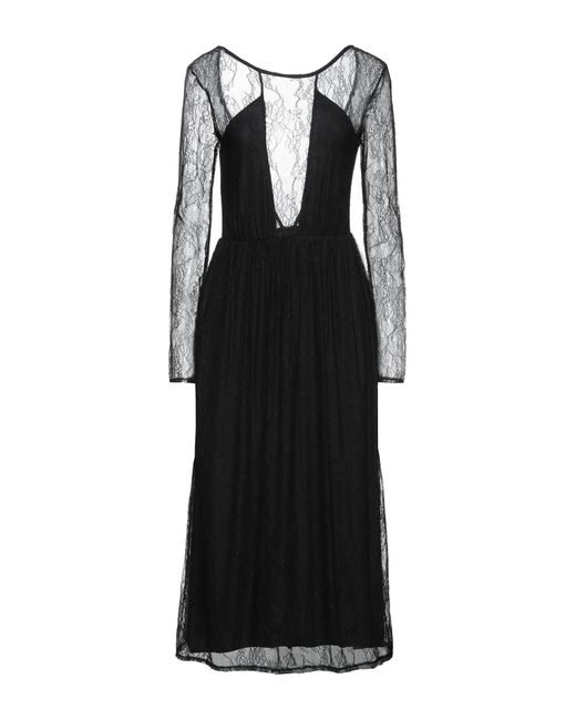 Kontatto Black Midi Dress