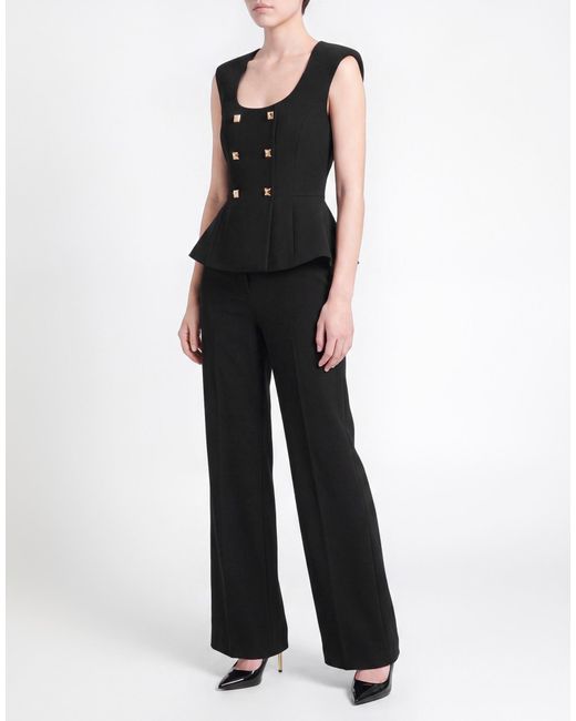 SIMONA CORSELLINI Black Jumpsuit Polyester, Elastane