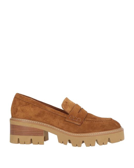 Lorenzo Mari Brown Loafers Leather