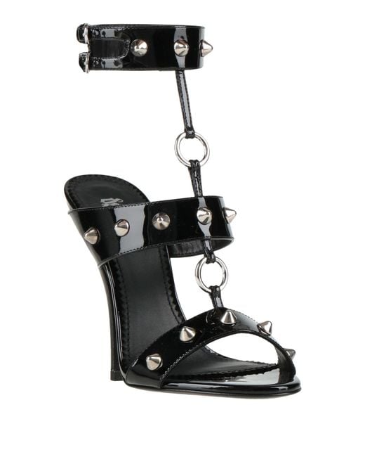 DSquared² Black Sandals Leather