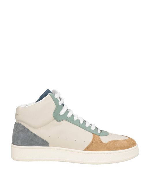 Officine Creative Natural Sand Sneakers Leather