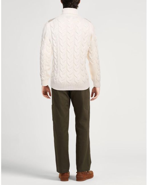 Gran Sasso Rollkragenpullover in White für Herren