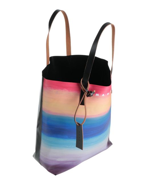 Marni Blue Handbag Textile Fibers