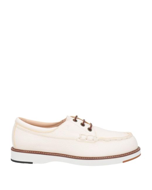Tod's White Lace-up Shoes