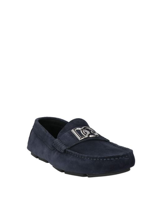Dolce & Gabbana Blue Loafers Calfskin for men
