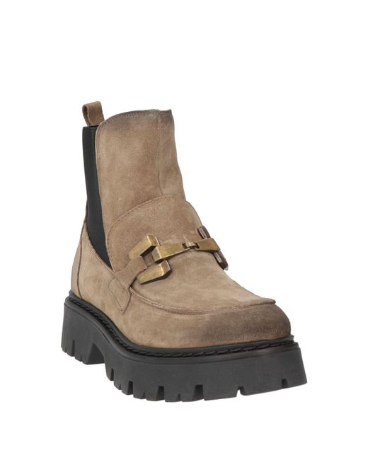 CafeNoir Brown Ankle Boots