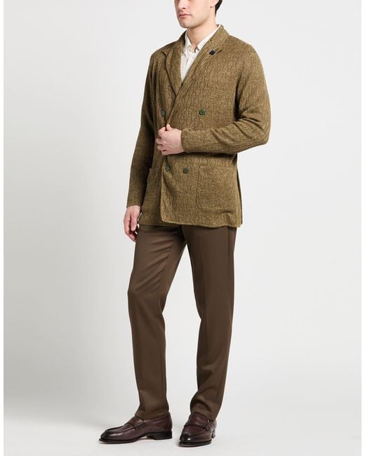 Lardini Green Blazer Linen for men