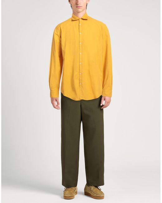 Camisa Massimo Alba de hombre de color Yellow