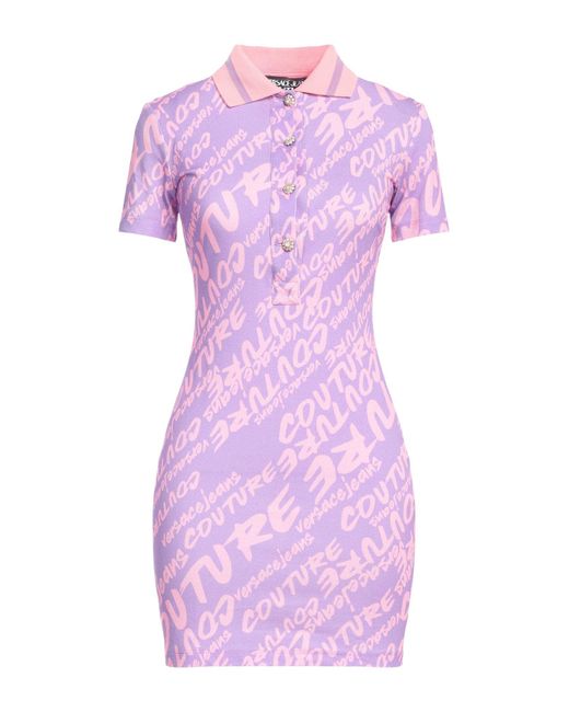Versace Purple Mini Dress