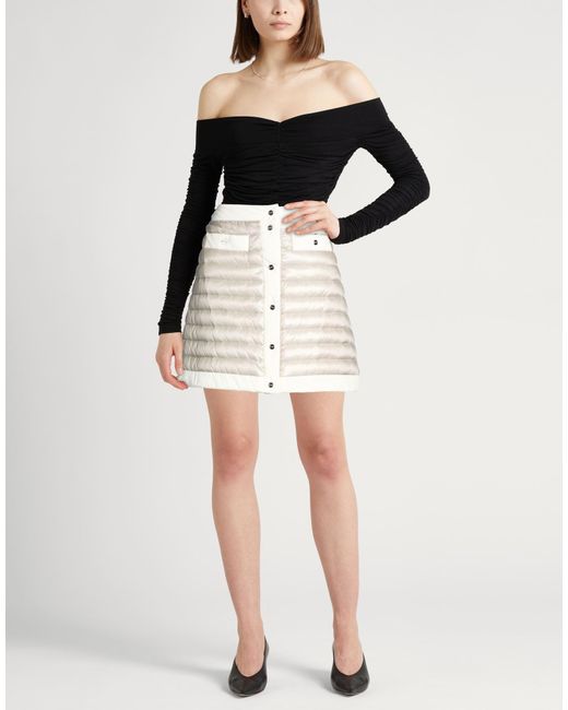 Herno Natural Light Mini Skirt Polyamide, Polyurethane