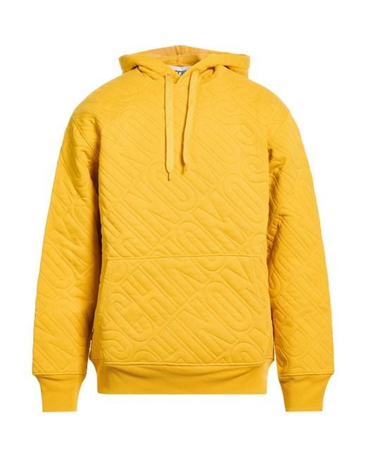 Moschino Yellow Couture Marigold Sweatshirt Cotton for men