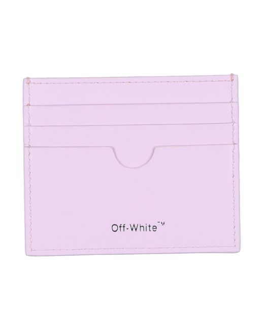 Off-White c/o Virgil Abloh Pink Off- -- Lilac Document Holder Leather
