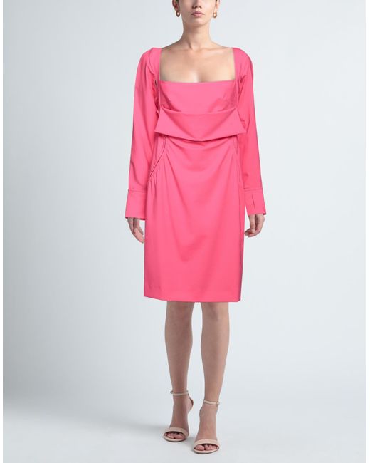 Jacquemus Pink Midi Dress