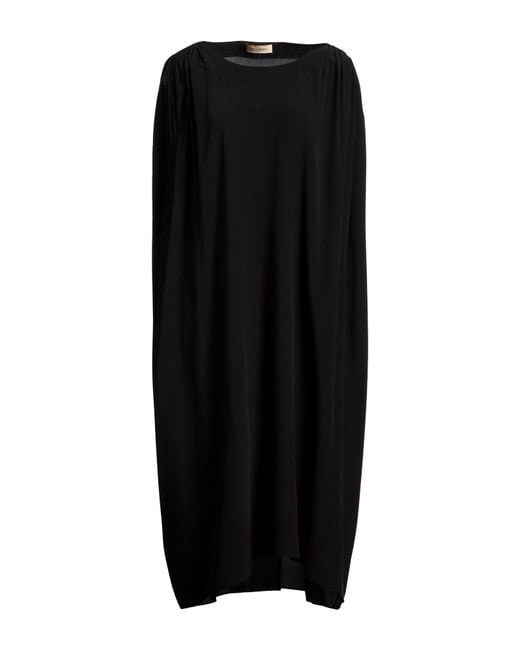 Gentry Portofino Black Midi Dress Silk