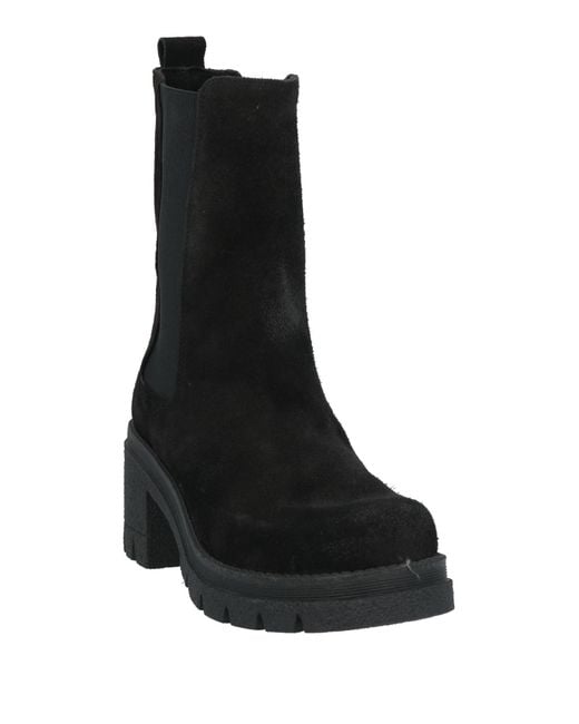 Trend Black Ankle Boots Leather