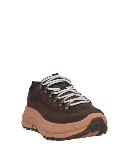 Hoka One One Brown U Tor Summit Sneakers Leather, Synthetic Fibers for men