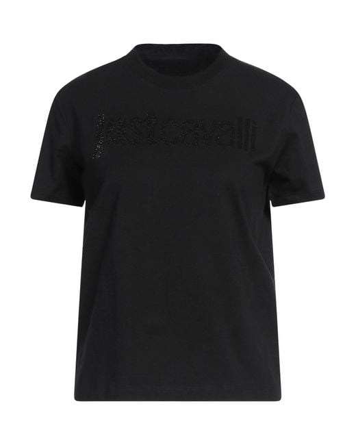 Just Cavalli Black T-Shirt Cotton