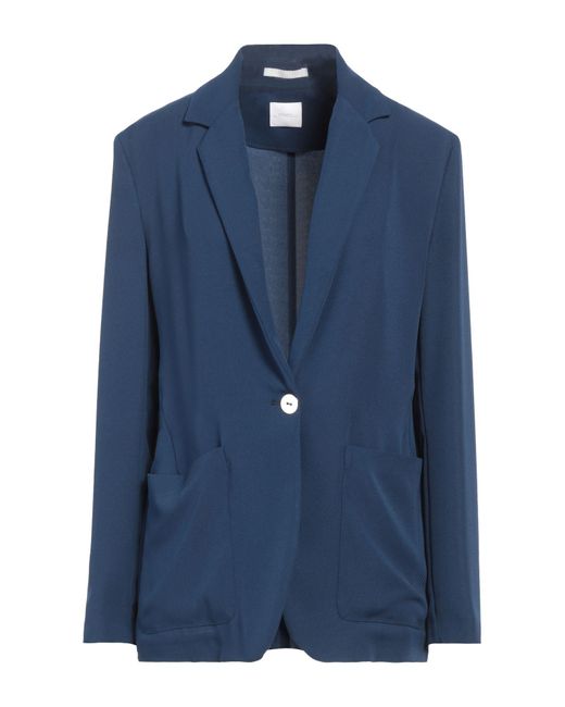 .., merci italia Blue Blazer Polyester, Viscose