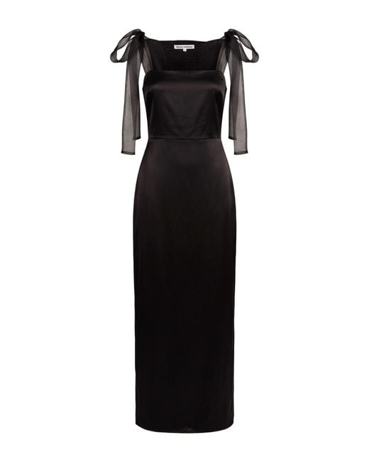 Reformation Black Maxi Dress Acetate, Polyester