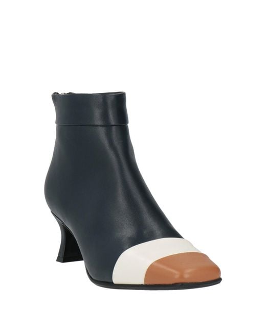 Luciano Barachini Black Midnight Ankle Boots Leather